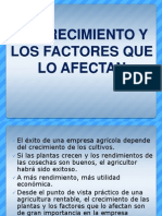 El Crecimiento y Los Factores Que Lo Afectan