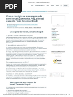 Como Corrigir Os Erros Do Novell.zenworks.rug
