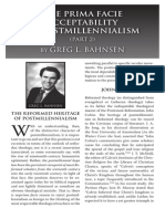 2011 Issue 1 - The Prima Facie Acceptability of Postmillennialism (Part 2) - Counsel of Chalcedon