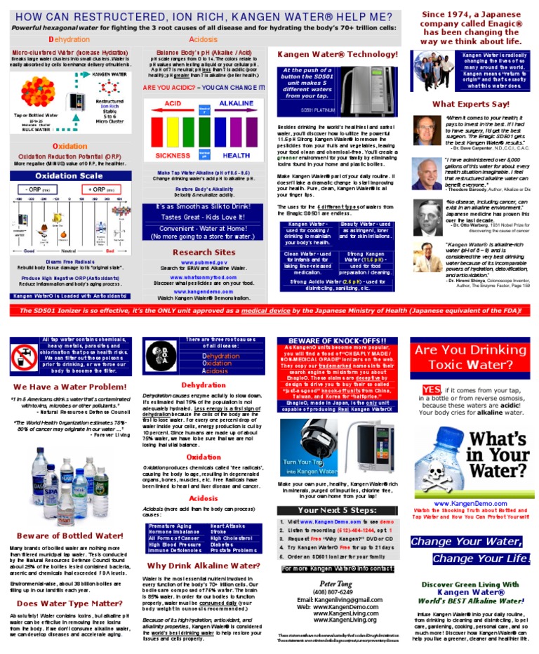 Kangen Water Brochure