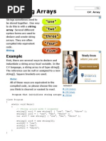 C# String Array