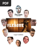 Fantasy Football League Constitution