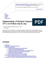 Principal Component Analysis Step by Step