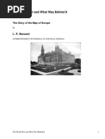 The World War and What Was Behind ItThe Story of The Map of Europe by Benezet, Louis P.