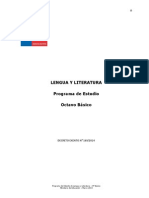 Programa de Estudio 8° Básico Lengua y Literatura (Implementación 2015)