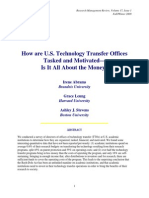 How Are US Technology Transfer Offices Tasked and Motivated