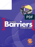 Identifying Barriers To Evidence Uptake