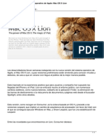 Lo que trae el Sistema Operativo de Apple Mac Os X Lion