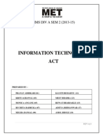 Legal and Regulatory Aspects of INformation technology Act of India