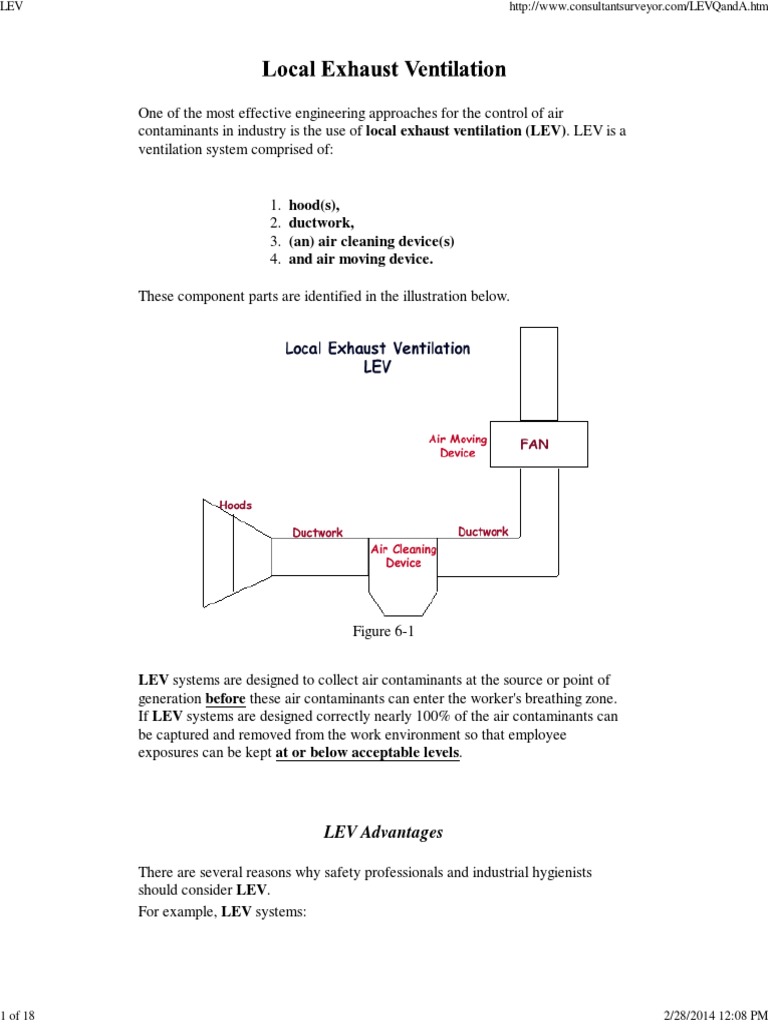 Local Exhaust Ventilation | PDF | Pressure Measurement | Pressure