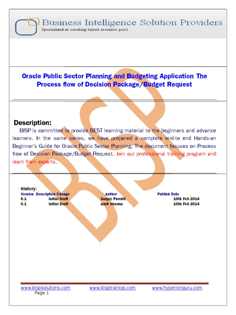 Oracle Budget Request Process Guide | PDF | Computing | Computing And ...