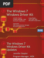 The Windows 7 Windows Driver Kit