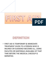 FIRST AID