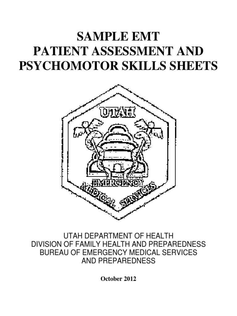 EMT Patient Assessment Skill Sheets | PDF | Science & Mathematics