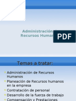 Administracion de Recursos Humanos