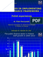 9-10.15am - Challenges in Implementing A Performance Framework (P. Perczynski and M. Postula) ENGLISH