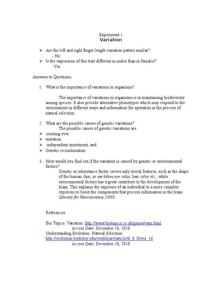 Lab Report Genetics | Mitosis | Genetics
