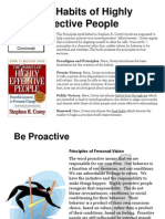 The 7 Habits of Highly Effective People: Submitted by Alison Begley, University of Cincinnati