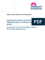 Children's Commissioner Questionnaire