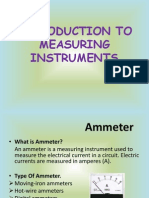 Introduction Measuring Instruments Ammeter Voltmeter Multimeter Oscilloscope
