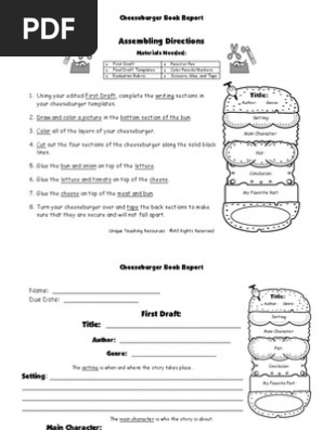 1 a Cheeseburger Book Report