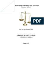 Elemente de Drept Penal Si Procedura Penala