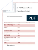 Tri-Fold Brochure Rubric Double Page