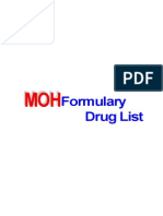 MOH Formulary Drug List 2014