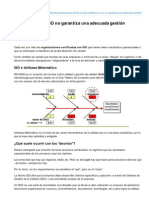 La Certificacin ISO No Garantiza Una Adecuada Gestion