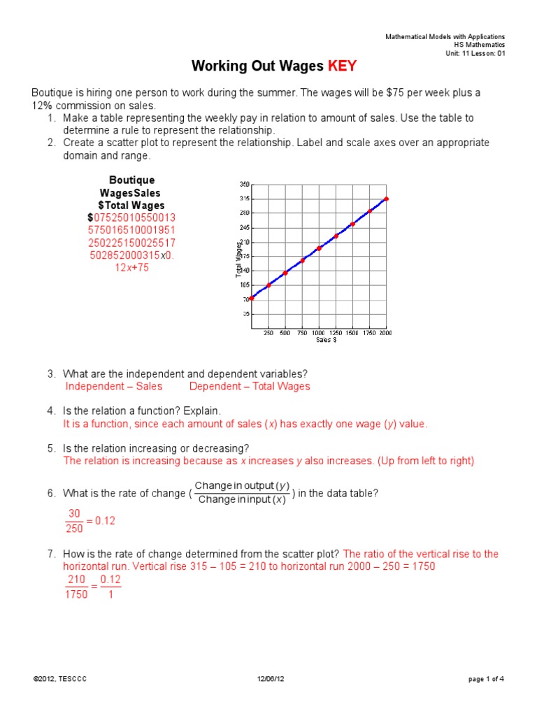Analyzing Wage Structures with Models | PDF | Teaching Mathematics ...