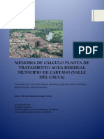 Memoria de Calculo Ptar PDF