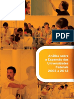 Analise Expansao Universidade Federais 2003 2012