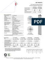 Quad port antenna specs 1710-2690 MHz dual polarization