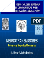 Presentación Neurotransmisores, Primeros y Segundos Mensajeros