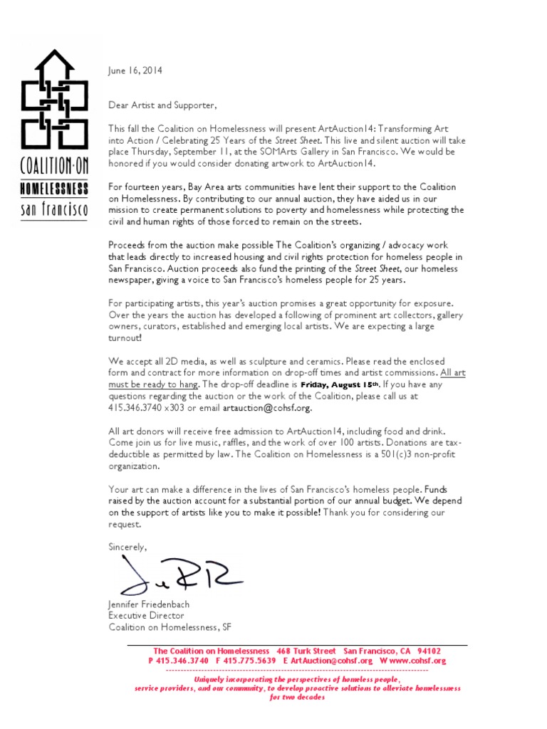 ArtAuction14: Support Homeless Solutions | PDF | Homelessness | Public ...