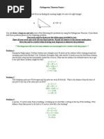 Pythagorean Theorem Project Key