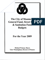 Budgets: The of General Sanitation