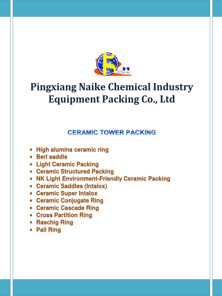 Ceramic Tower Packing | PDF | Ceramics | Distillation