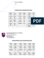 FIXTURE RAMA MASCULINA TORNEO Federal 2014