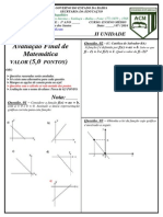 Prova Matematica 1º Ano