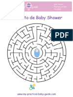 Baby Shower Game Maze in Spanish