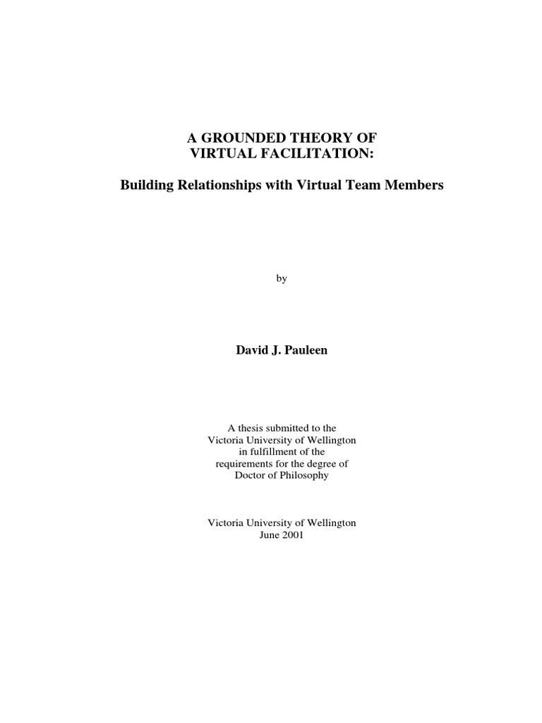 Building Relationships With Virtual Team Members | PDF | Educational ...