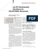 IP2 and IP3 Nonlinearity Specifications for 3G/WCDMA Receivers