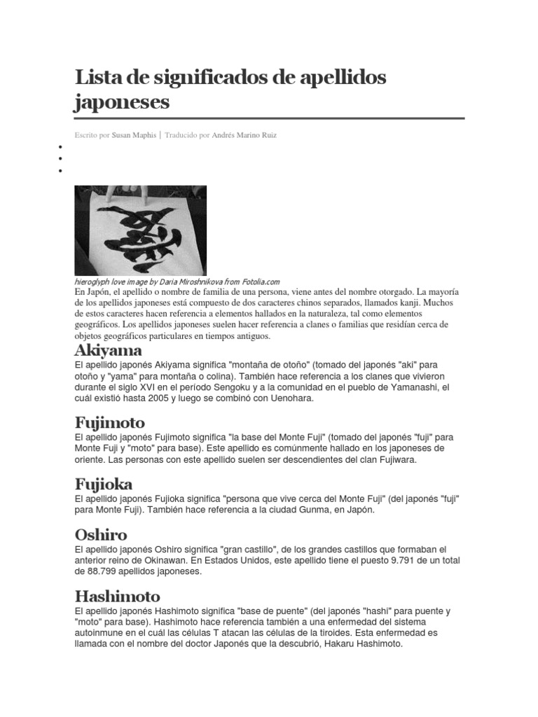 Aprende Japonés Conoce Los Apellidos Japoneses Facebook, 54% OFF