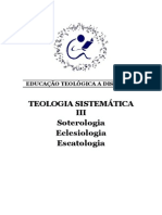 TEOLOGIA SISTEMATICA SOTEREOLOGIA