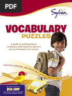 First Grade Vocabulary Puzzles Sylvan Workbooks Excerpt Sylvan Learning 5501 PDF