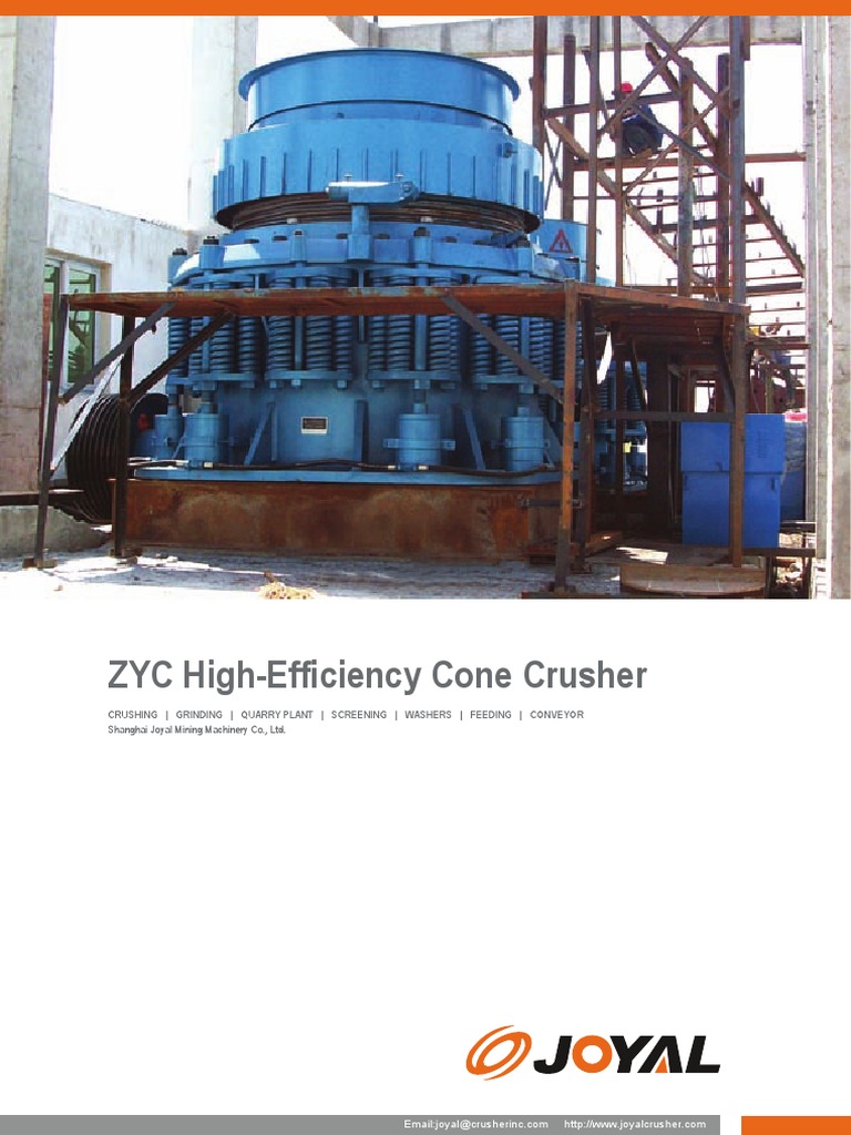 ZYC High-Efficiency Cone Crusher Specs | PDF | Home & Garden ...