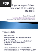 Download My presentation on assessment with ICT at Oxford University by Russell Stannard SN235518958 doc pdf