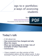 My presentation on assessment with ICT at Oxford University
