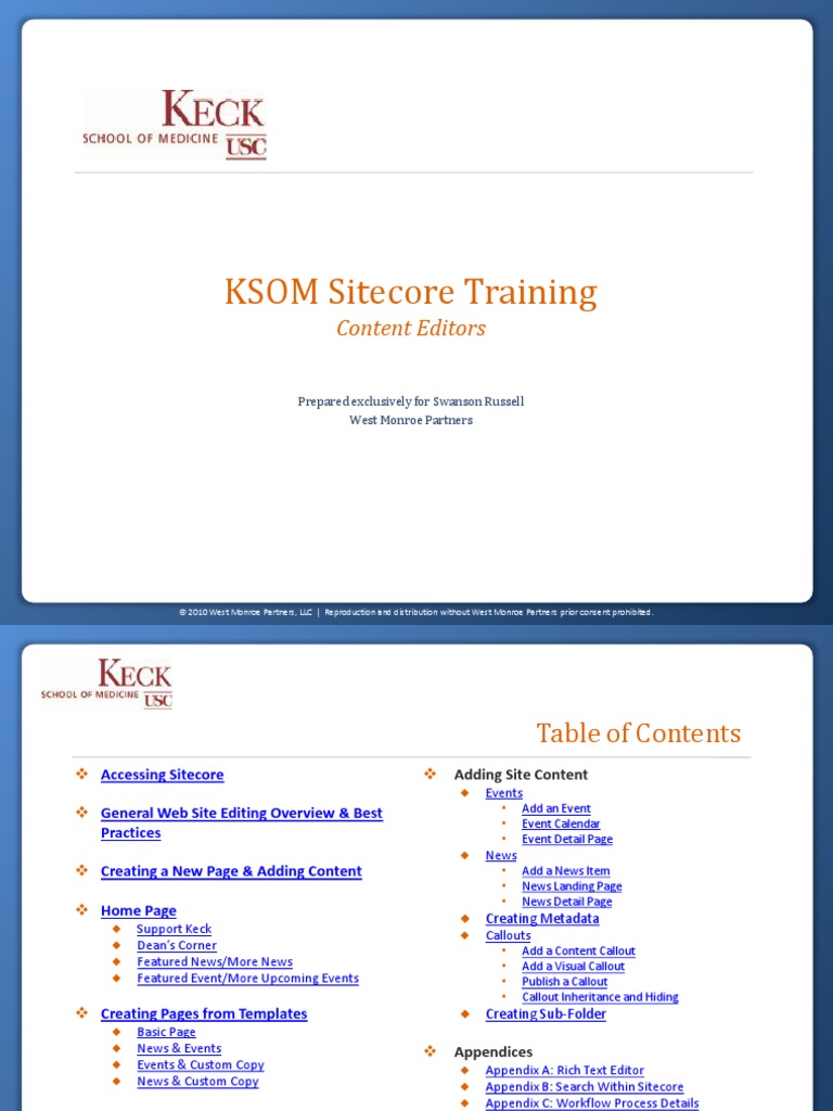 Sitecore Training - Content Editors - 9-24 | PDF | Tag (Metadata ...